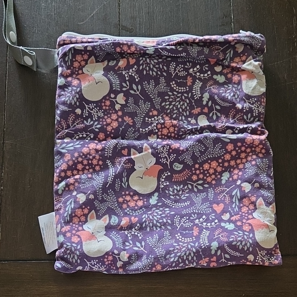 Purple Fox Print Wet/Dry Bag